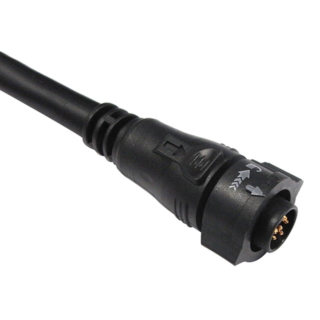 BBD-06AFMM-QL8F01 CBL 6POS MALE TO WIRE 3.28'