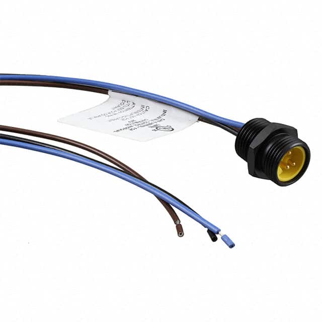 1417764 CBL 3POS MALE TO WIRE 3.28'