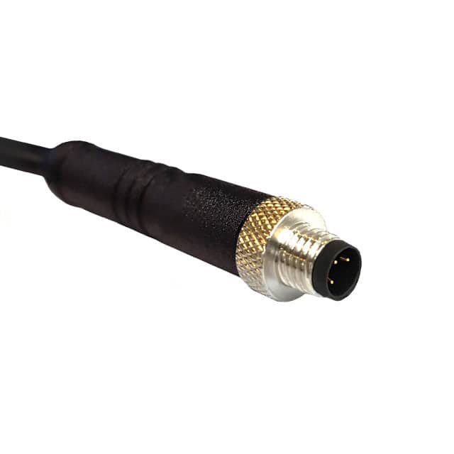PXPTPU05FIM04ACL010PUR CBL 4POS MALE TO WIRE 3.28'