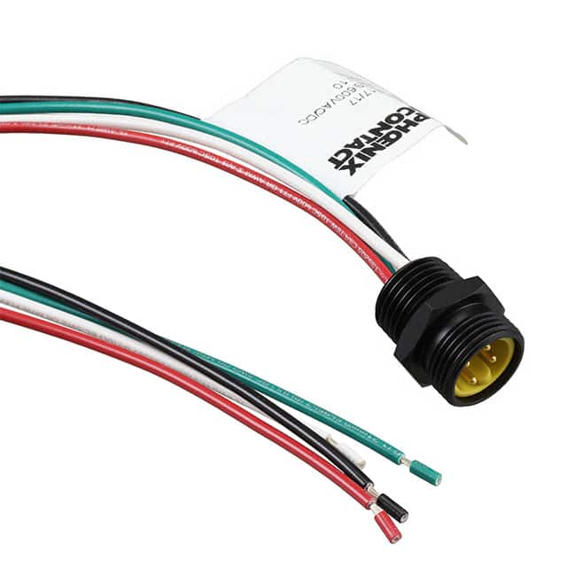 1417770 CBL 4POS MALE TO WIRE 3.28'