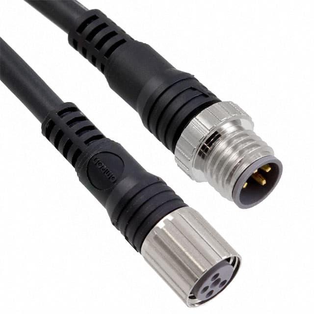 XS3W-M421-401-R CBL 4POS MALE TO FMALE 3.28'