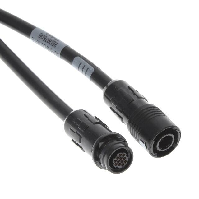 MCP-8-02-L-01.00-T-S CBL 12POS MALE TO FMALE 3.28'
