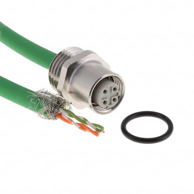 21033836407 M12 D-CODE 4PIN FEMALE PANEL FEE