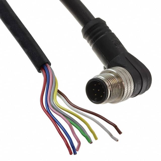 1200651800 CBL CIRC 8POS MALE TO WIRE 6.56'