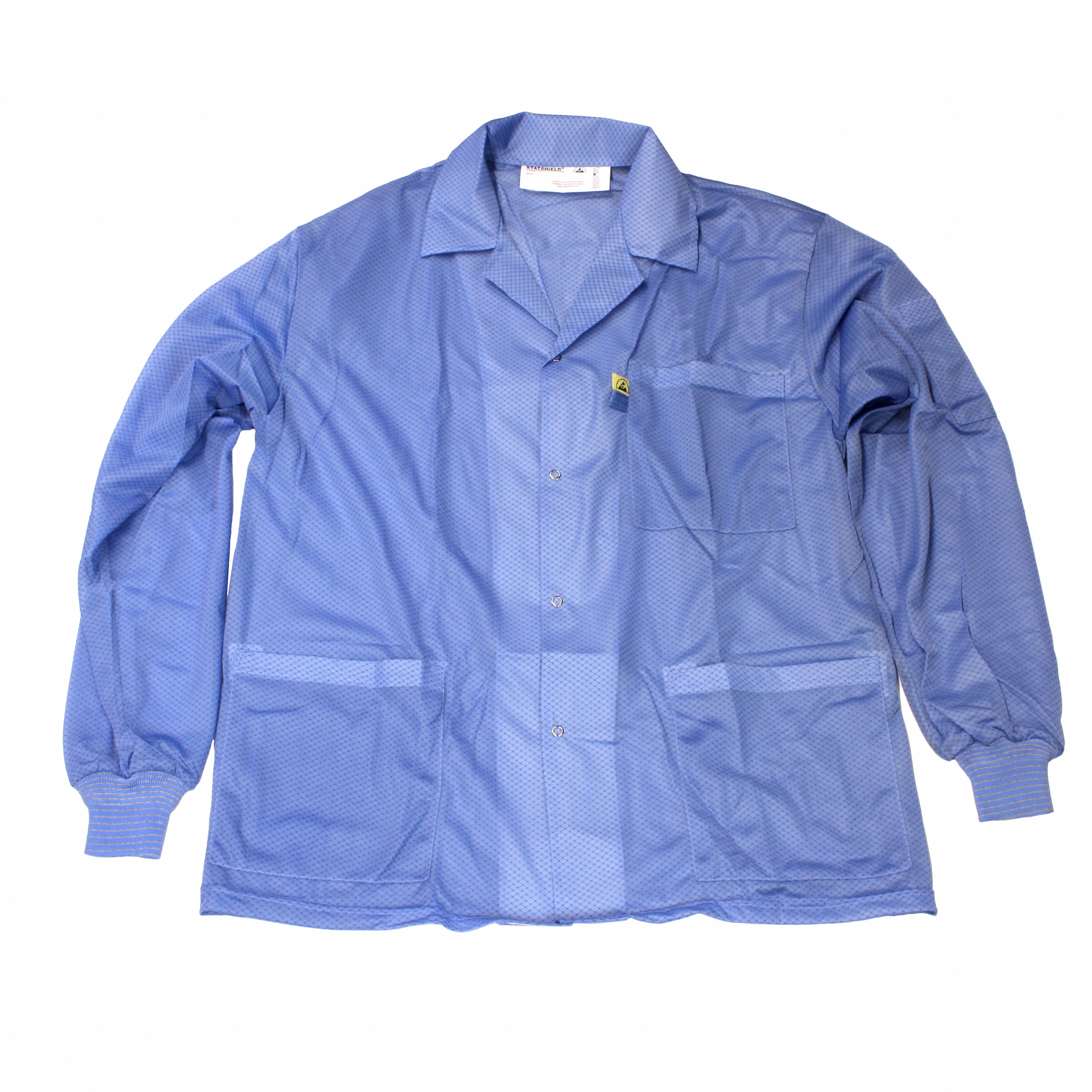 73760 ESD JACKET W/CUFFS BLUE L