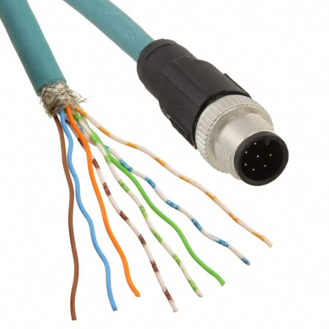 1408743 CBL 8POS MALE TO WIRE 16.4'