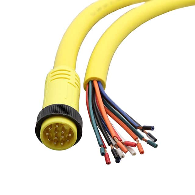1300080234 CBL 12POS MALE TO WIRE 12'