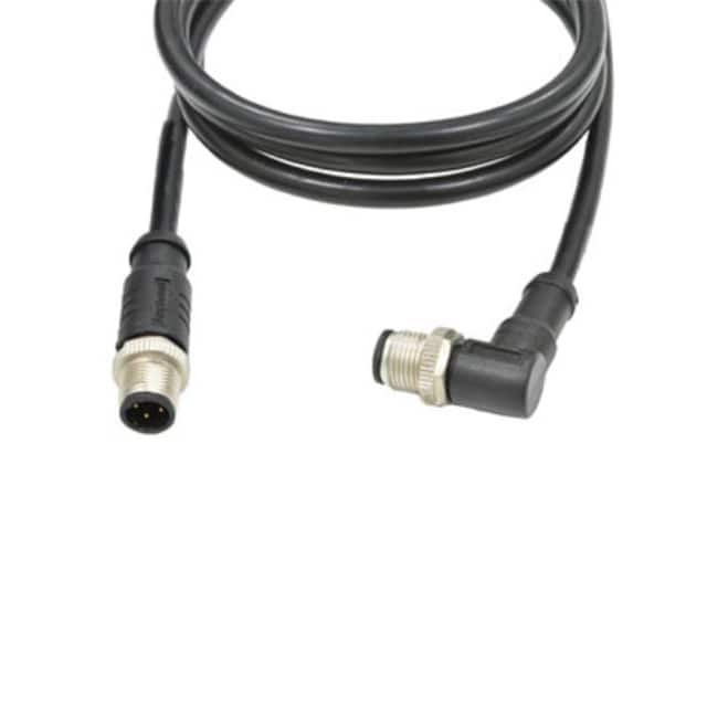 M12A04ML-12AMR-SB001 CBL 4POS MALE TO MALE 3.28'