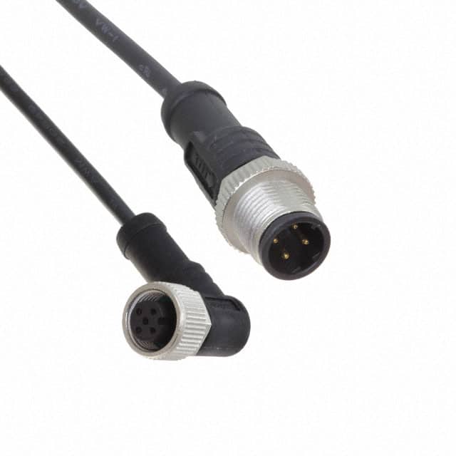 M12D04ML-12DFR-SBA05 CBL 4POS MALE TO FMALE 1.64'