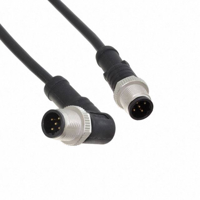 M12B05ML-12BMR-SBA05 CBL 5POS MALE TO MALE 1.64'