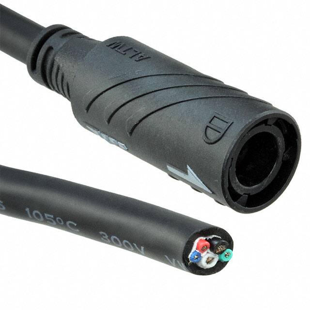 Q8DU-05AFFM-QL8A01 CBL 5POS FMALE TO WIRE 3.28'
