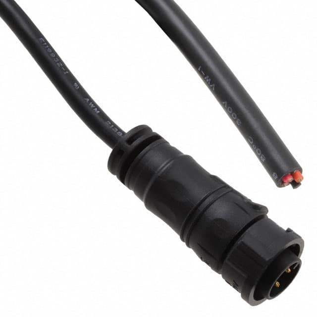 CB-04AFMM-QL8D01 CBL 4POS MALE TO WIRE 3.28'