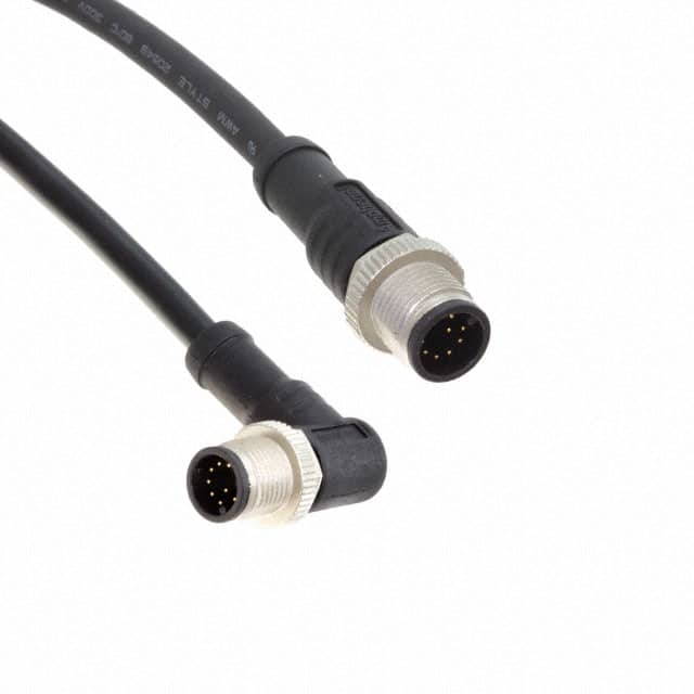 M12A10ML-12AMR-SDA05 CBL 10POS MALE TO MALE 1.64'