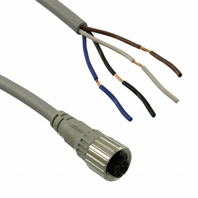 XS2FA421C90F CBL 4POS FMALE TO WIRE 3.28'