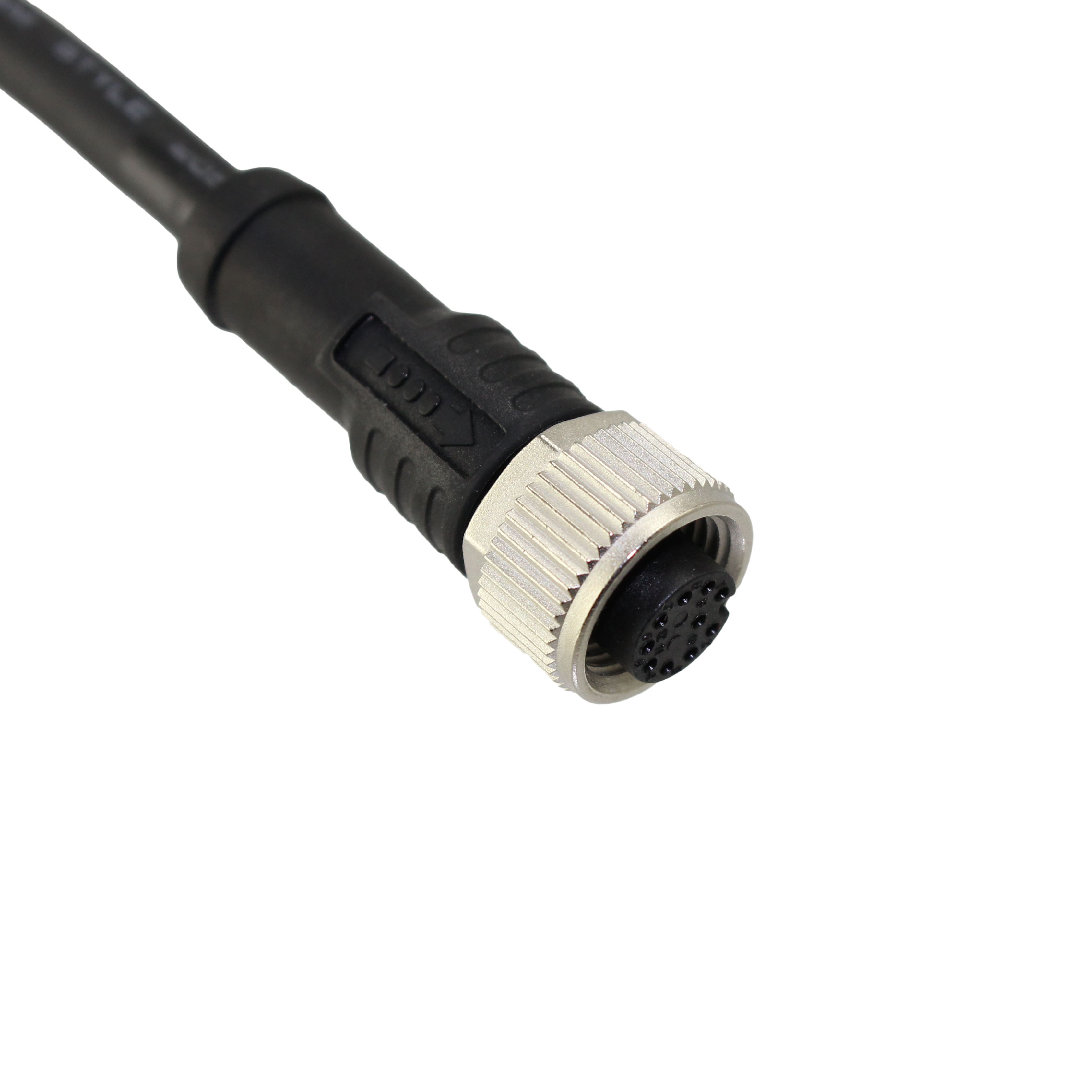 M12A10FL-12AFL-SBA05 CBL 10POS FMALE TO FMALE 1.64'