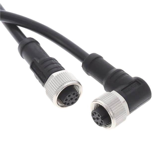 M12A08FL-12AFR-SD001 CBL 8POS FMALE TO FMALE 3.28'
