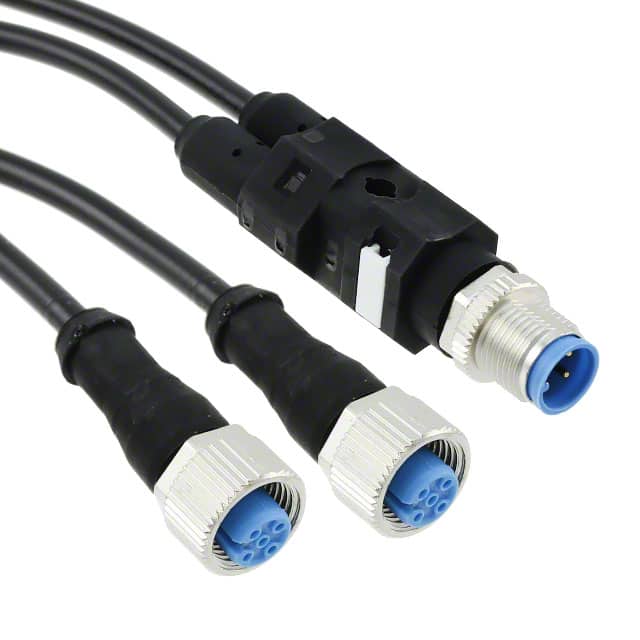 1-2273107-4 CBL 3POS FMALE TO MALE 4.92'