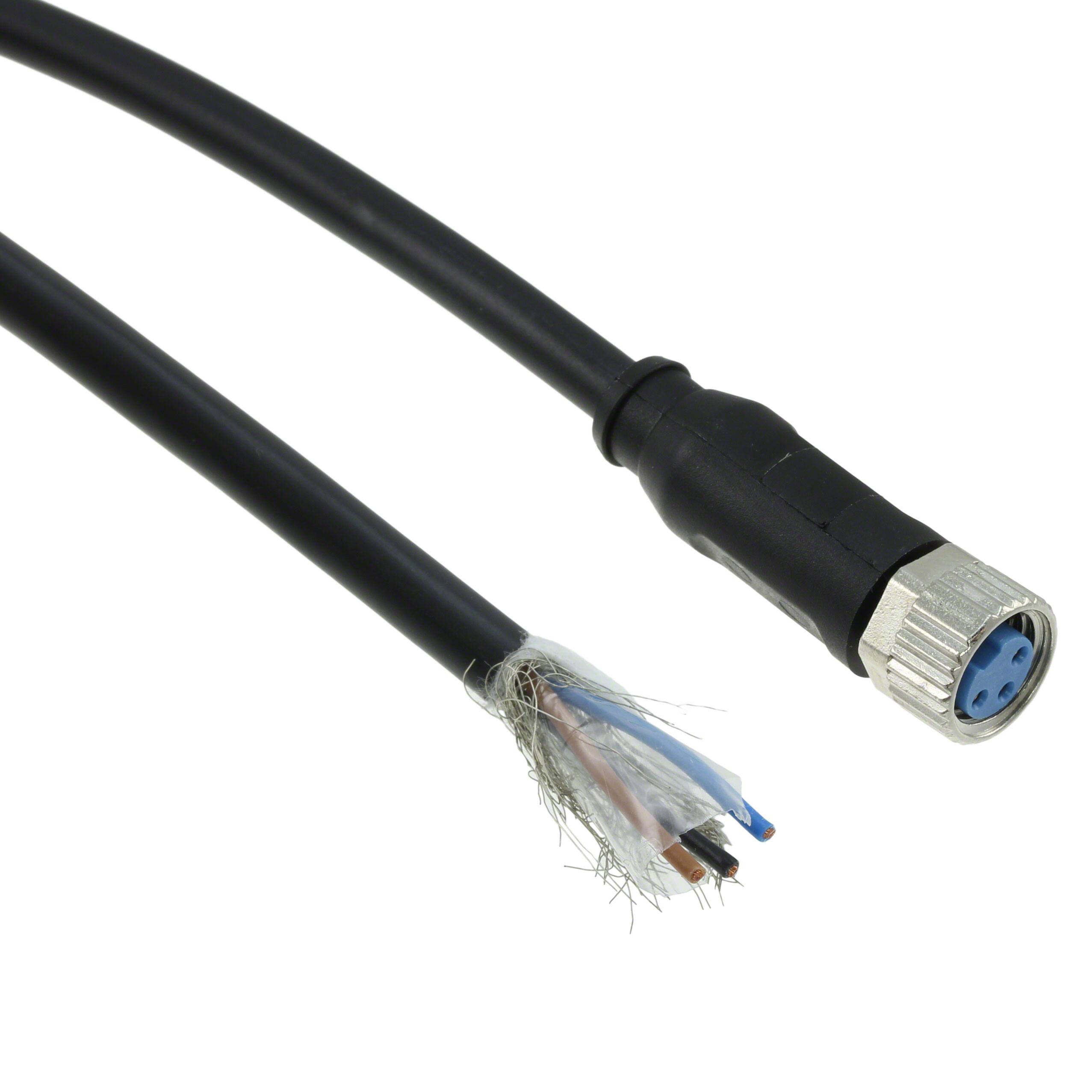2273005-4 CBL 3POS FMALE TO WIRE 32.8'