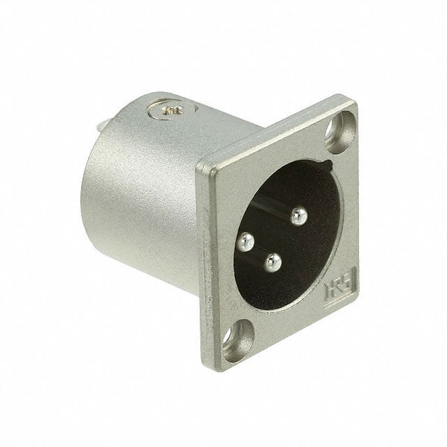 HA16RA-3P(76) CONN RCPT MALE 3P SILV SLDR CUP