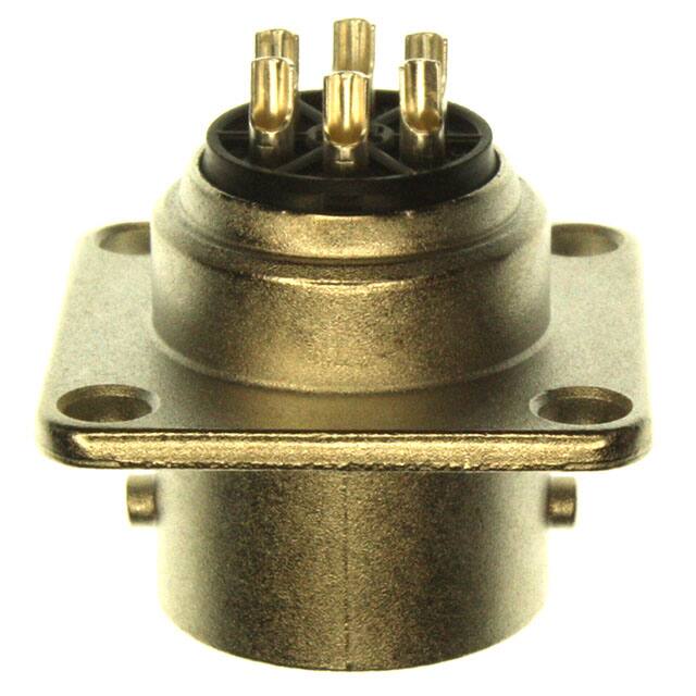 RM12BRB-6PH CONN RCPT MALE 6P SILV SLDR CUP