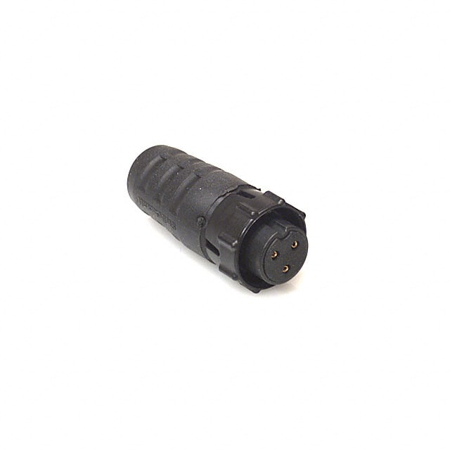 EN3C3F CONN PLUG FMALE 3P GOLD SLDR CUP