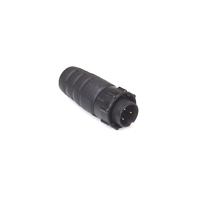 EN3C3M CONN PLUG MALE 3P GOLD SLDR CUP