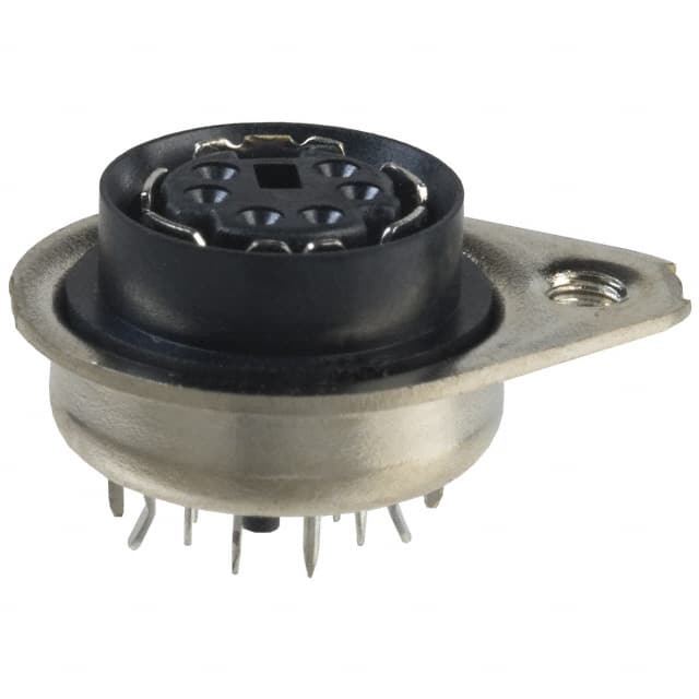 750131-2 CONN RCPT FMALE MINI DIN 6P SLDR