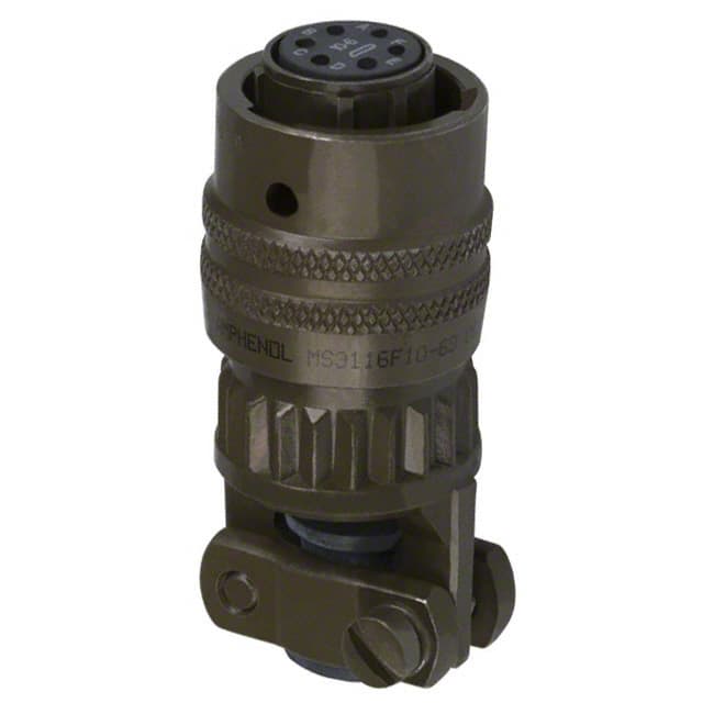 MS3116F-10-6S CONN PLUG FMALE 6P GOLD SLDR CUP