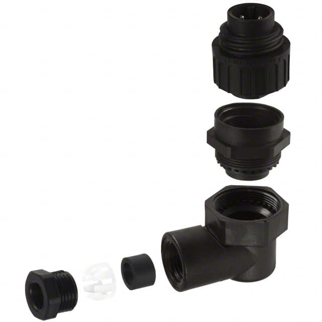 T3108 081 CONN PLUG MALE 4POS SILVER SCREW