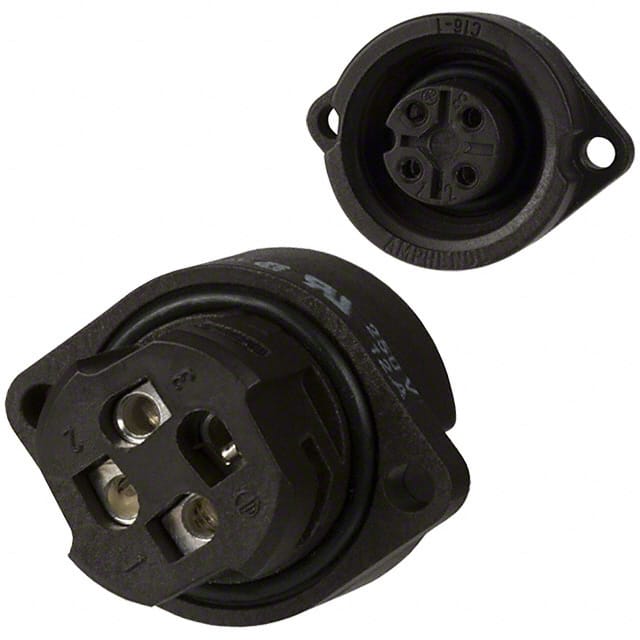 T3111 000 CONN RCPT FMALE 4P SILVER SCREW