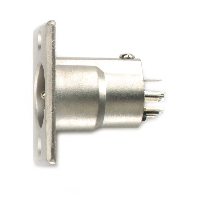 5117A CONN RCPT MALE XLR 3P NICKEL SLD