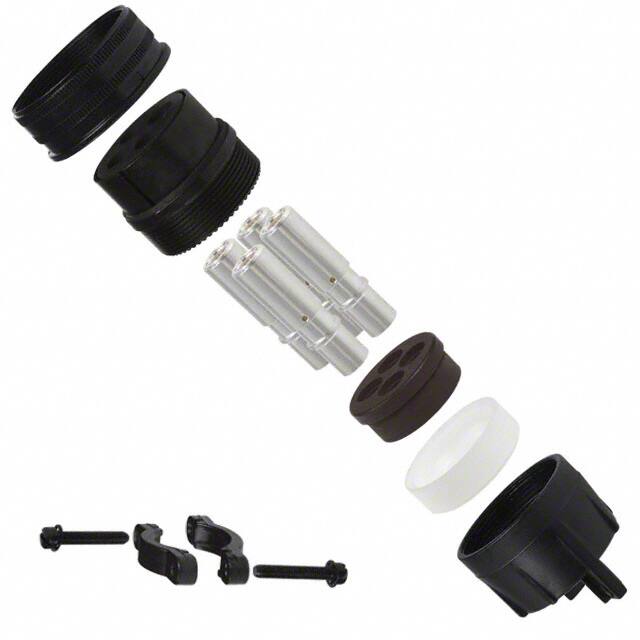 ACC06E32-17R(025) CONN PLUG FMALE 4P SILVER CRIMP