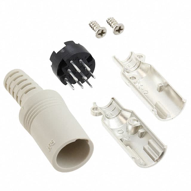 HR212-10P-8P(72) CONN PLUG MALE 8P TIN SOLDER CUP
