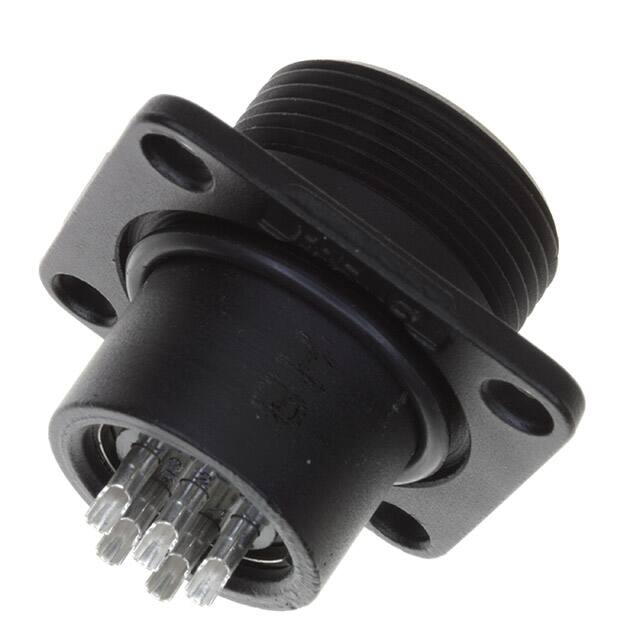 JR13WR-5P(71) CONN RCPT MALE 5P SILV SLDR CUP