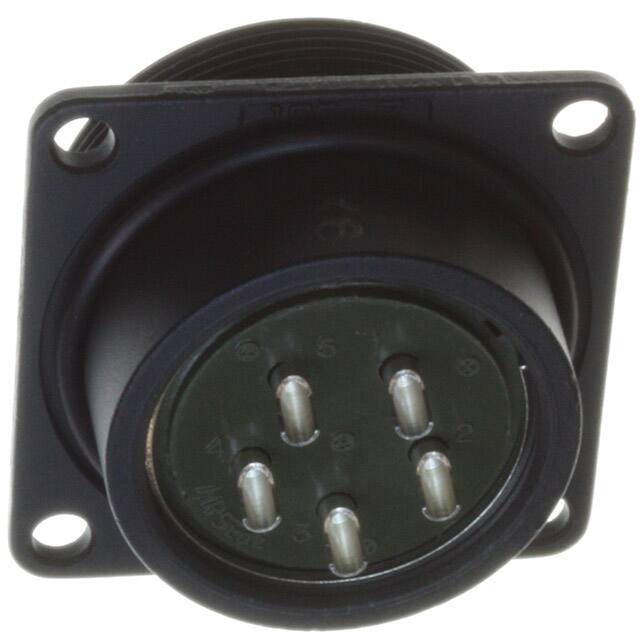 JR25WR-5P(71) CONN RCPT MALE 5POS SOLDER CUP