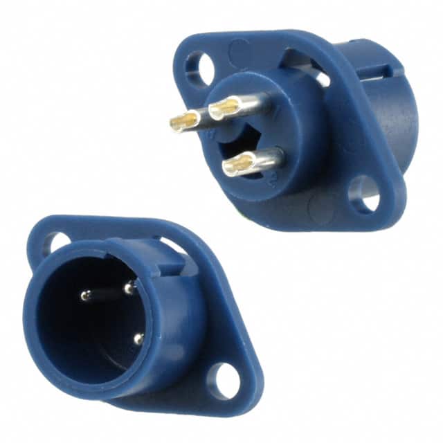 RPC2-12RB-3P(71) CONN RCPT MALE 3P SILV SLDR CUP