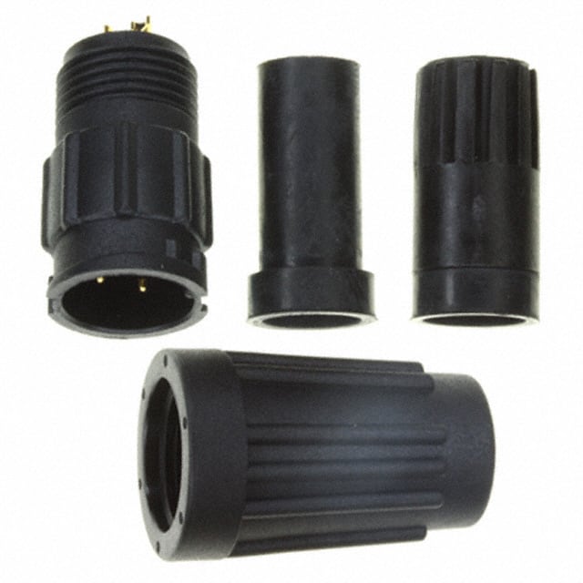 A-CR-03BMMA-L180-WP CONN RCPT MALE 3P GOLD SLDR CUP