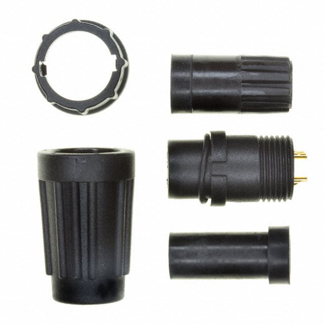 A-CR-04BFFA-L180-WP CONN PLUG FMALE 4P GOLD SLDR CUP