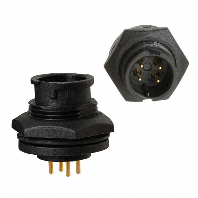 A-CR-04PMMP-LC-WP CONN RCPT MALE 4POS GOLD SOLDER
