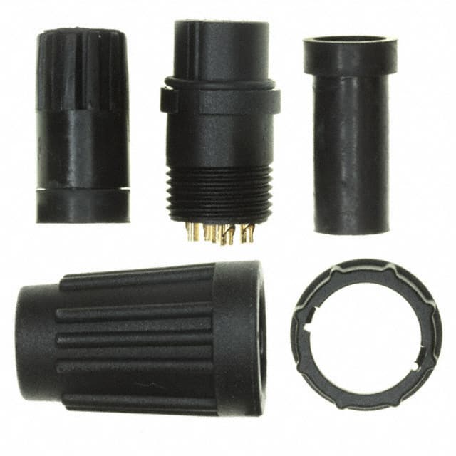 A-CR-05BFFA-L180-WP CONN PLUG FMALE 5P GOLD SLDR CUP