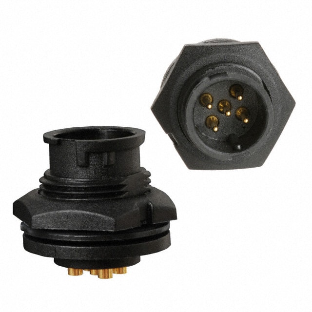 A-CR-05PMMS-LC-WP CONN RCPT MALE 5P GOLD SLDR CUP