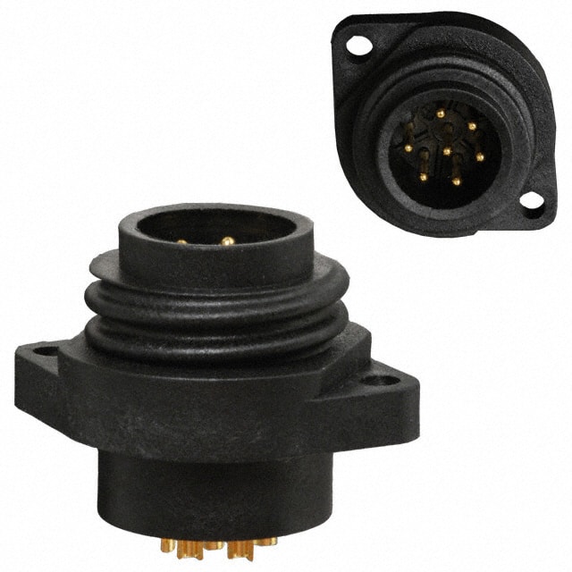 A-P07PMMS-SC-WP CONN RCPT MALE 7P GOLD SLDR CUP