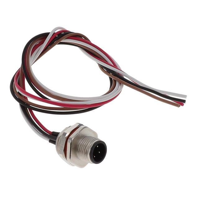 M12-04PRD2T0500 CABLE ASSEMBLY 4POS, M12 MALE TO