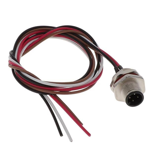 M12-04PRA2T0500 CABLE ASSEMBLY 4POS, M12 MALE TO