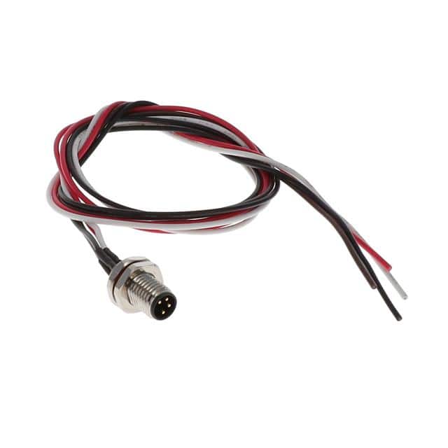 M08-04PFA0500 CABLE ASSEMBLY 4POS, M8 MALE TO