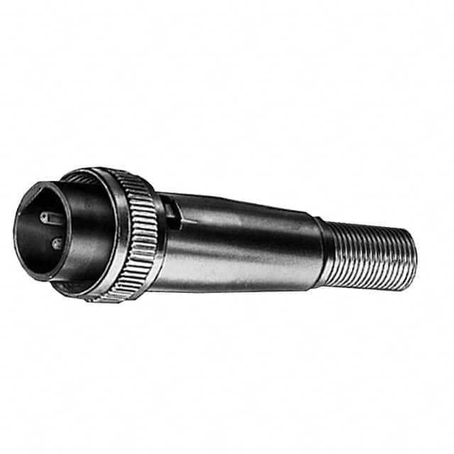 SL402M CONN PLUG MALE 2P SILV SLDR CUP