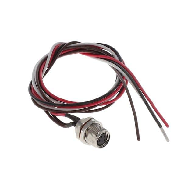 M08-04SFA40500 CABLE ASSEMBLY 4POS, M8 FEMALE T