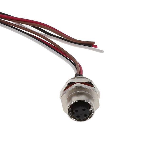 M12-04SRD2T0500 CABLE ASSEMBLY 4POS, M12 FEMALE