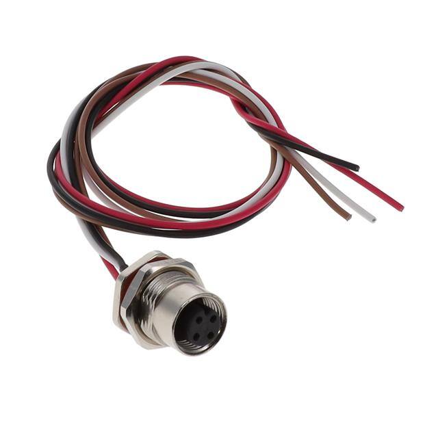 M12-04SFA1T0500 CABLE ASSEMBLY 4POS, M12 FEMALE