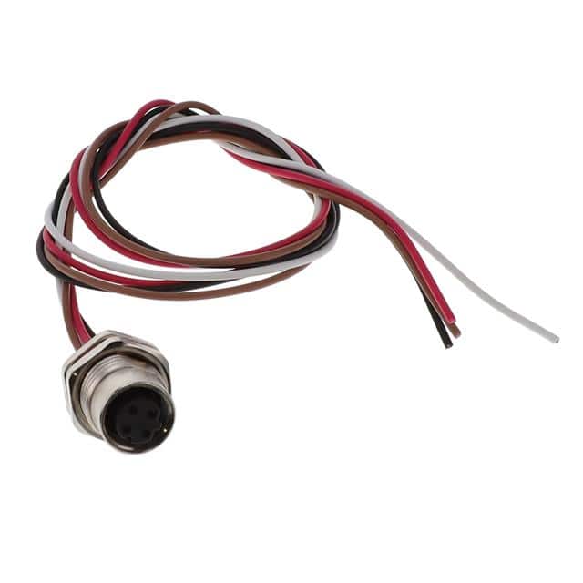 M12-04SFD1T0500 CABLE ASSEMBLY 4POS, M12 FEMALE